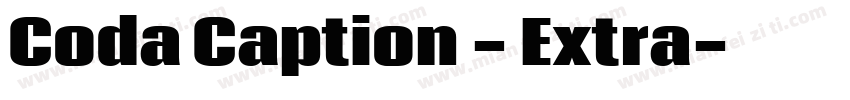 Coda Caption - Extra字体转换